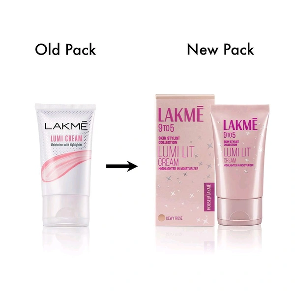 Lakme Lumi Lit Strobe Cream Highlighter Moisturizer ,30gm 
