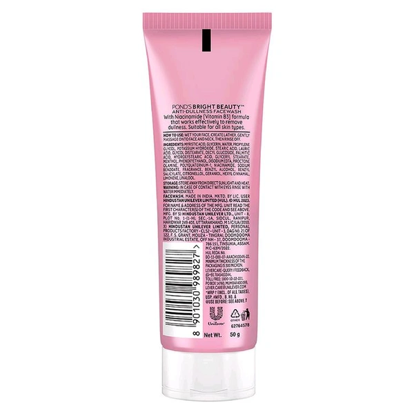 Ponds Bright Beauty Spot-Less Glow Face Wash , 50 gm 