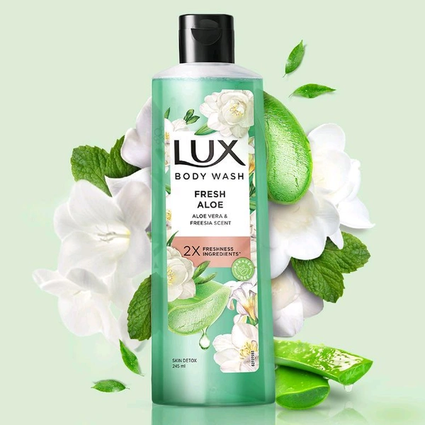 Lux Freesia Fresh Aloe Vera Bodywash Shower Gel (245ml