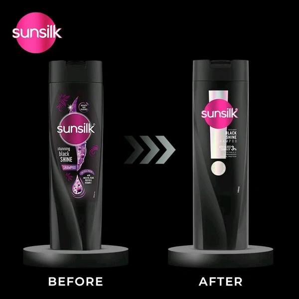 Sunsilk Radiant Black Shine Shampoo ,180ml 