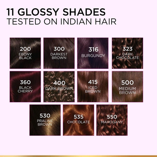 Loreal Paris Casting Creme Gloss Hair Color 400 Dark Brown (60ml+100g)