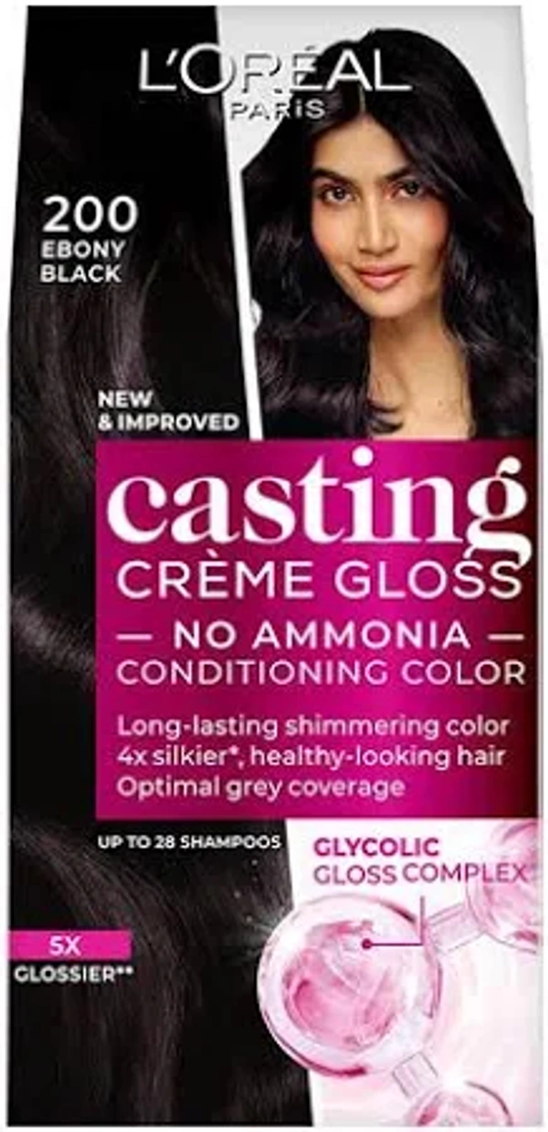 Loreal Paris Casting Creme  Ebony Black 200 small pack 