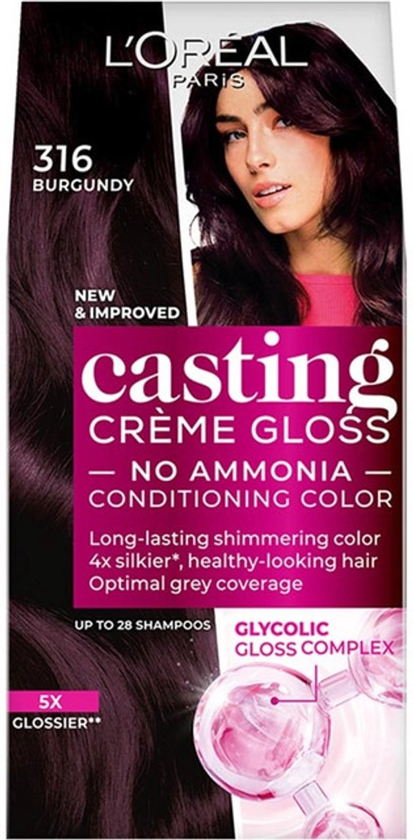 Loreal Paris Casting Creme  Burgundy 316 small pack 