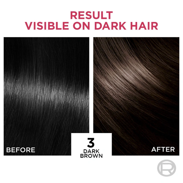 Loreal Paris Excellence Creme Hair Color - 3 Dark Brown (72ml + 100g)