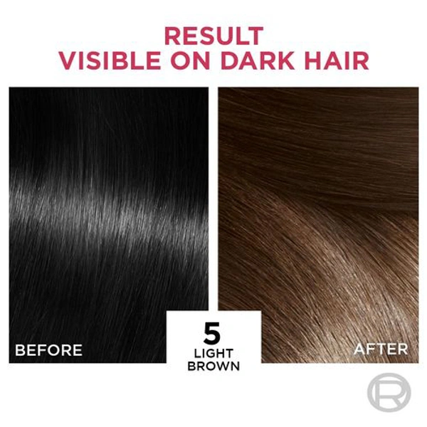 Loreal Paris Excellence Creme Hair Color - 5 light Brown (72ml + 100g)