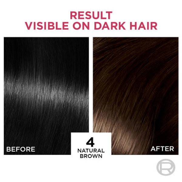 Loreal Paris Excellence Creme Hair Color - 4 natural brown (72ml + 100g)