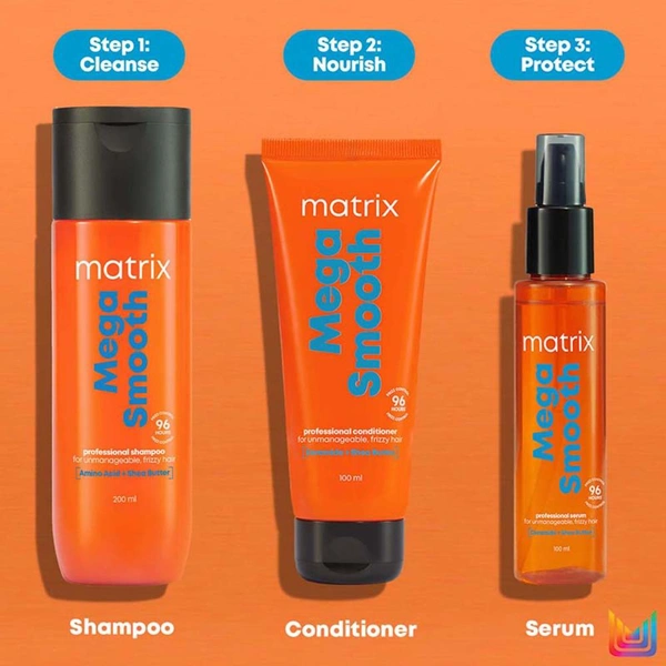 Matrix opti care Mega Smooth Professional Shampoo ,200ml 