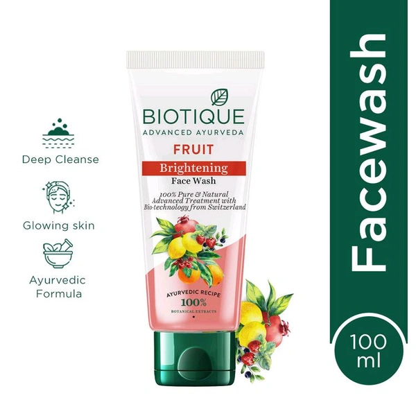 Biotique Fruit Brightening Face Wash (100 ml)