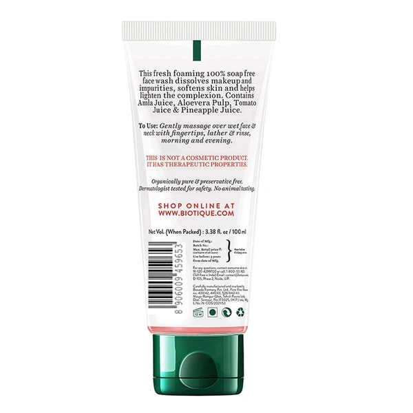Biotique Fruit Brightening Face Wash (100 ml)