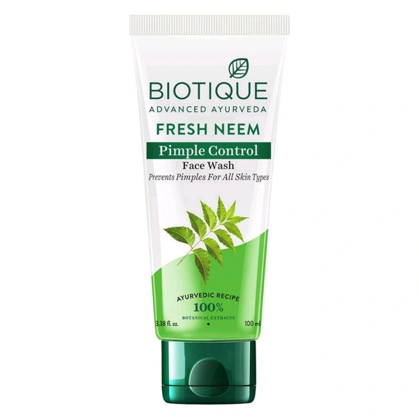 Biotique Fresh Neem Purifying Face Wash,100gm 