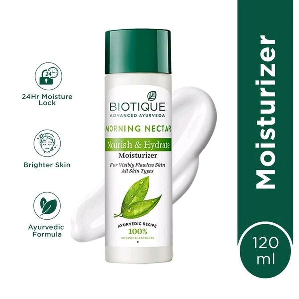Biotique Morning Nectar Nourish & Hydrate Moisturizer (120ml)