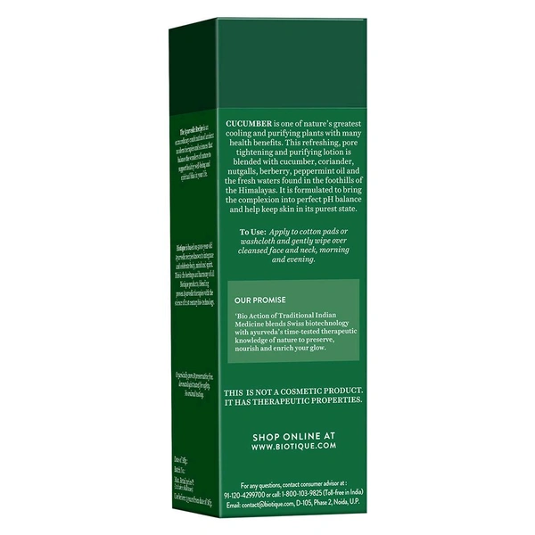Biotique Bio Cucumber Pore Tightening Toner (120ml)