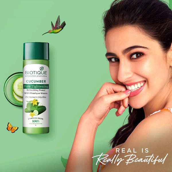 Biotique Bio Cucumber Pore Tightening Toner (120ml)