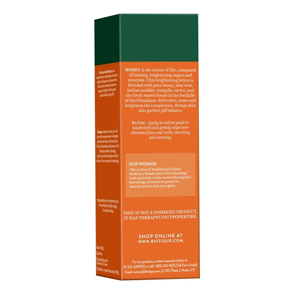 Biotique Honey Water Pore Tightening Brightening Toner (120ml)
