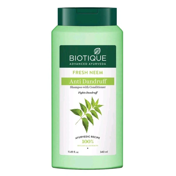 Biotique Fresh Neem Anti-Dandruff Shampoo & Conditioner (340ml)