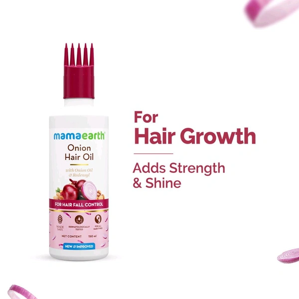 Mamaearth Onion Hair Oil for Hair Fall Control,150,Gm 