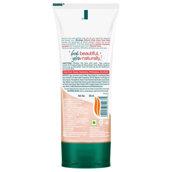 Himalaya Natural Glow Kesar Face Wash
(50ml)