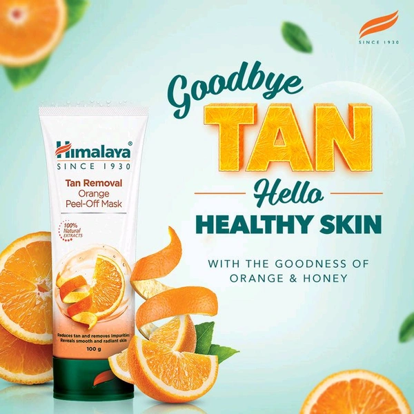 Himalaya Tan Removal Orange Peel-Off Mask (100g)
