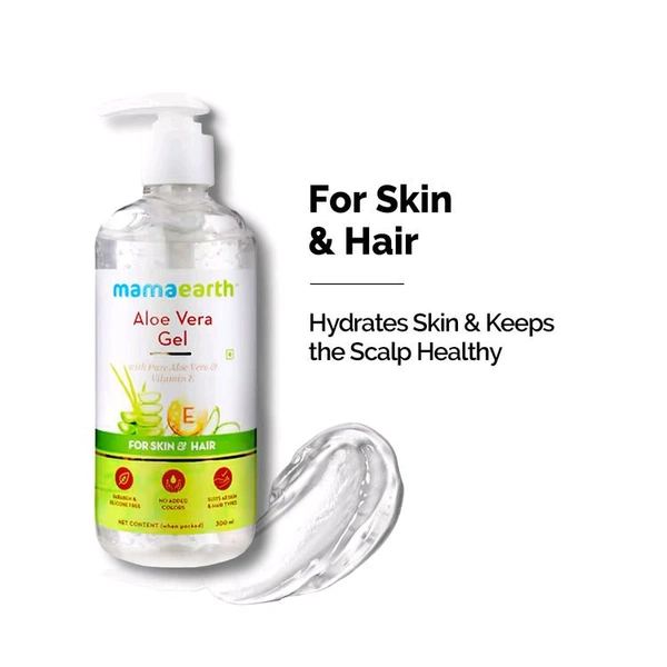 Mamaearth Aloe Vera Gel with Pure Aloe Vera ,300ml