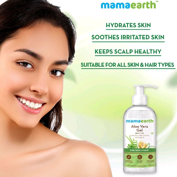 Mamaearth Aloe Vera Gel with Pure Aloe Vera ,300ml