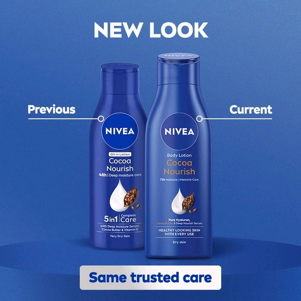 Nivea 48H Deep Moisture Care Cocoa Butter & Vit E Body Lotion ,200ml 