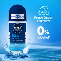 Nivea MEN Deodorant Roll On, Fresh Active, 
(50ml)