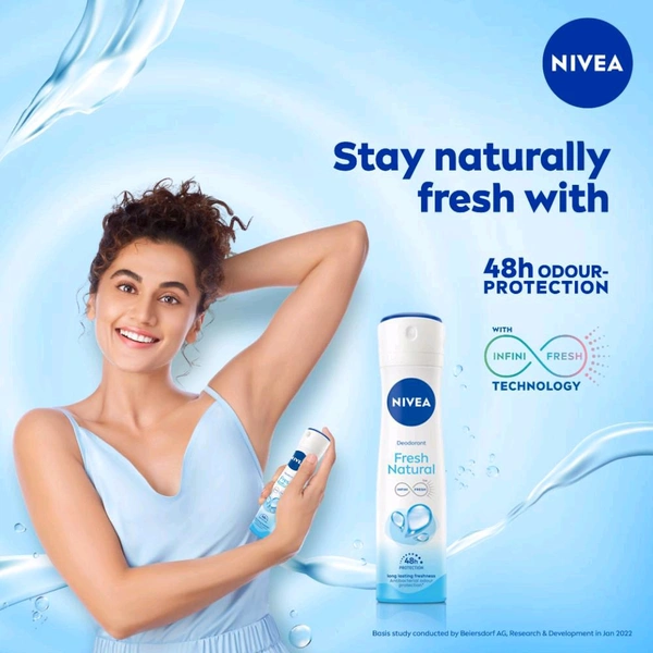 Nivea Women Deodorant, Fresh Natural,150ml 