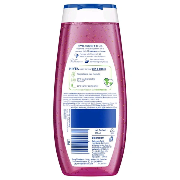 Nivea Waterlily & care oil Body wash (250ml)