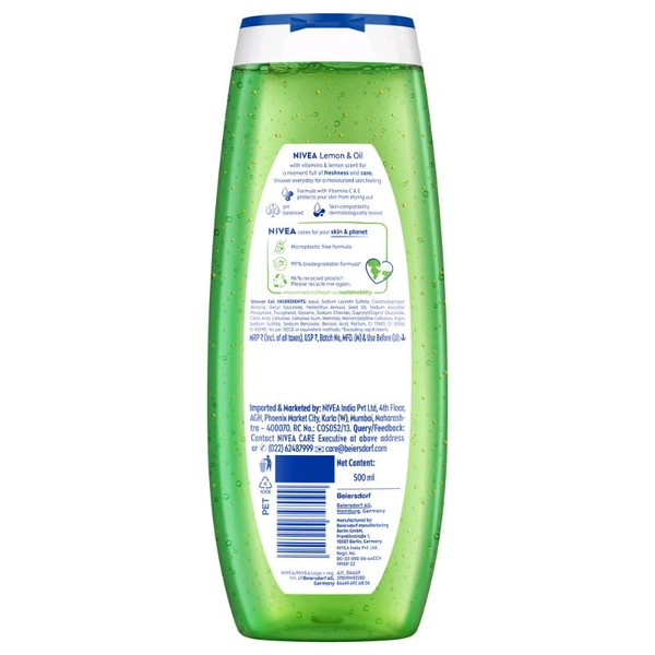 Nivea Lemon & care oil Body wash ,250ml 