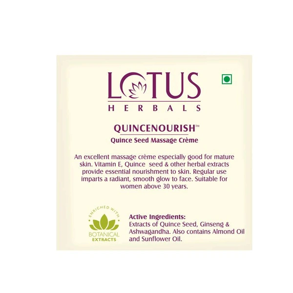Lotus Herbals Quince Seed Massage Cream
(50g)