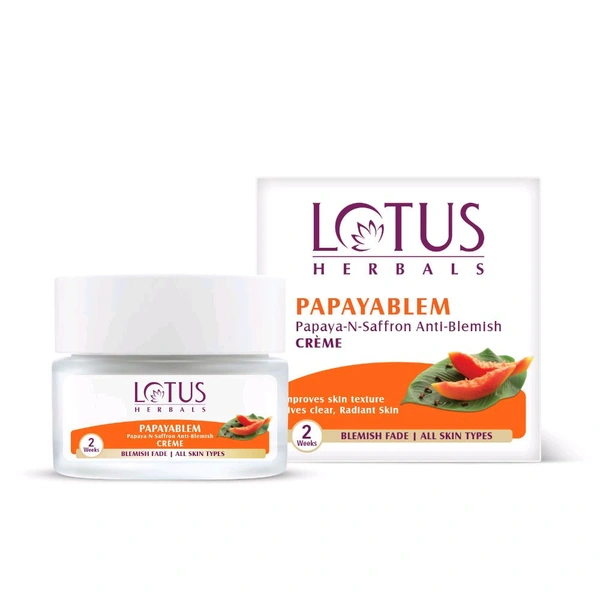 Lotus Herbals Papayablem Anti-Blemish Creme (50gm)