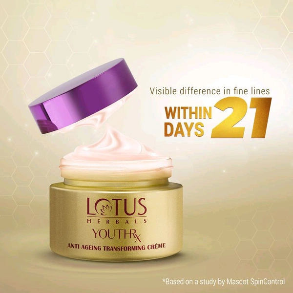 Lotus Herbals Youthrx Anti-Ageing Transforming Creme,50gm 
