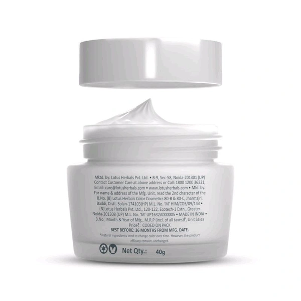Lotus Herbals Whiteglow Skin Night Creme
(40 g)