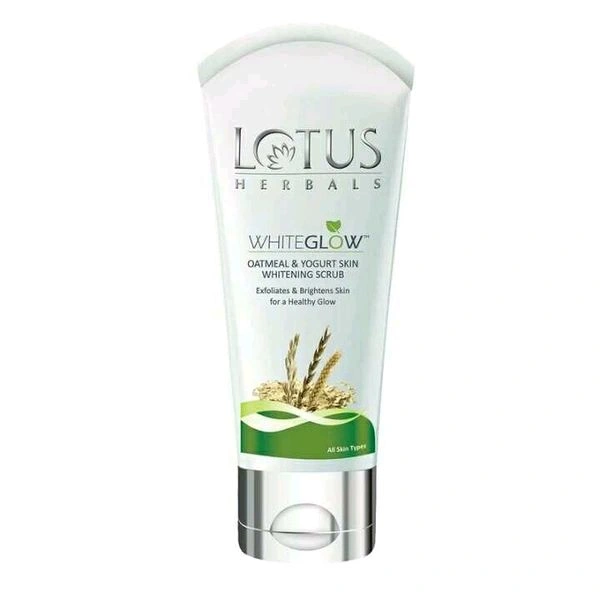 Lotus White Glow Oatmeal & Yogurt Skin Whitening Scrub 100g