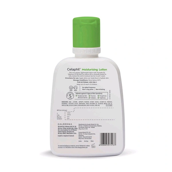Cetaphil Moisturising Lotion For Dry To Normal Sensitive,100ml 