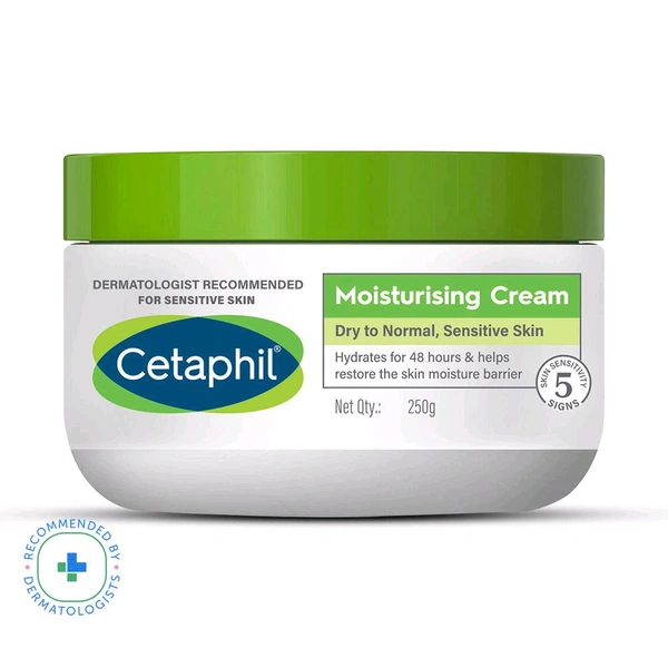 Cetaphil Moisturising Cream for dry to very dry Sensitive skin, 250gm 