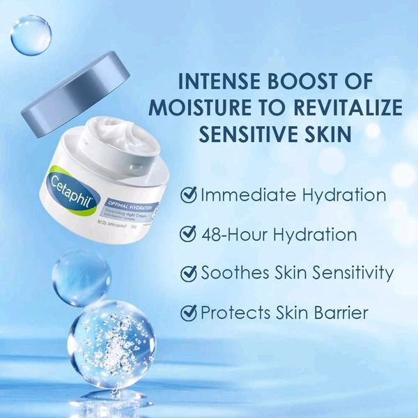 Cetaphil Optimal Hydration Night Cream, 50gm 
