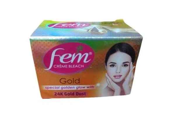 Fam Bleach Gold 24k Dust With Special Golden Glow Cream , 9gm