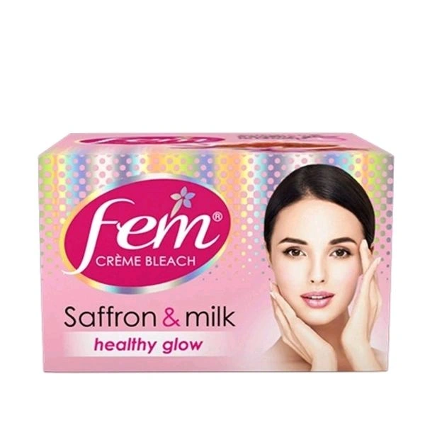 Fem Saffron & Milk Healthy Glowing Bleach ,40gm