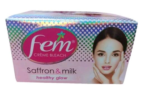 Fem Saffron & Milk Healthy Glowing Bleach ,9gm 