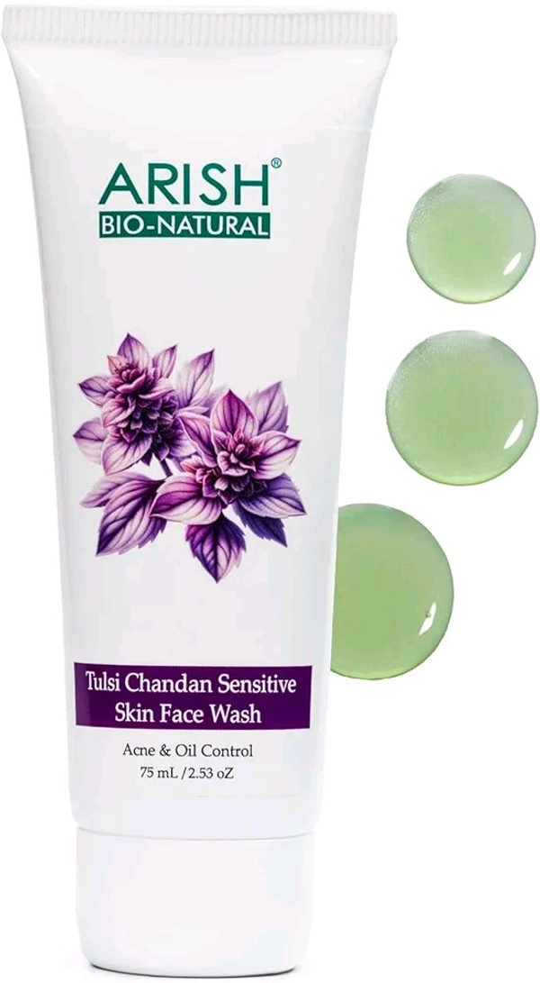 Arish Tulsi Chandan Face Wash for Sensitive Skin 75ml