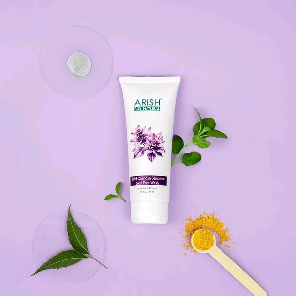 Arish Tulsi Chandan Face Wash for Sensitive Skin 75ml