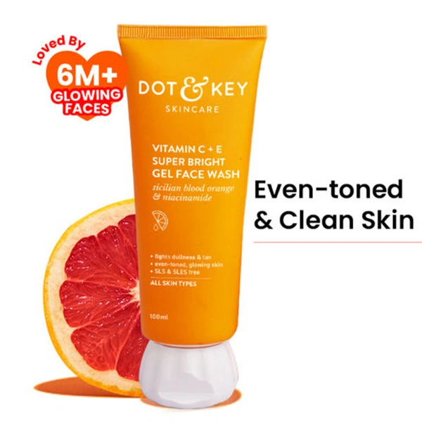 Dot & Key Vitamin C + E Super Bright Gel Face Wash (100ml)