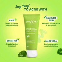 Dot & Key Cica Salicylic & Green Tea Face wash ,100gm 