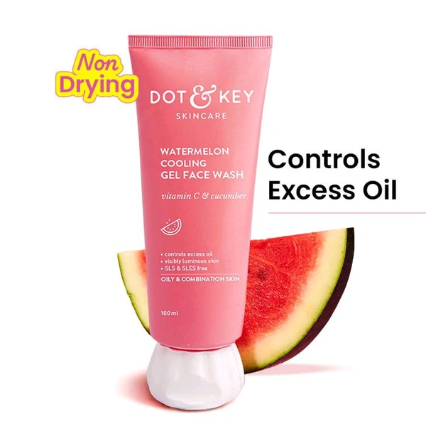 Dot & Key Watermelon & Vitamin C SuperGlow Gel Face Wash 100ml 