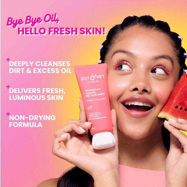 Dot & Key Watermelon & Vitamin C SuperGlow Gel Face Wash 100ml 