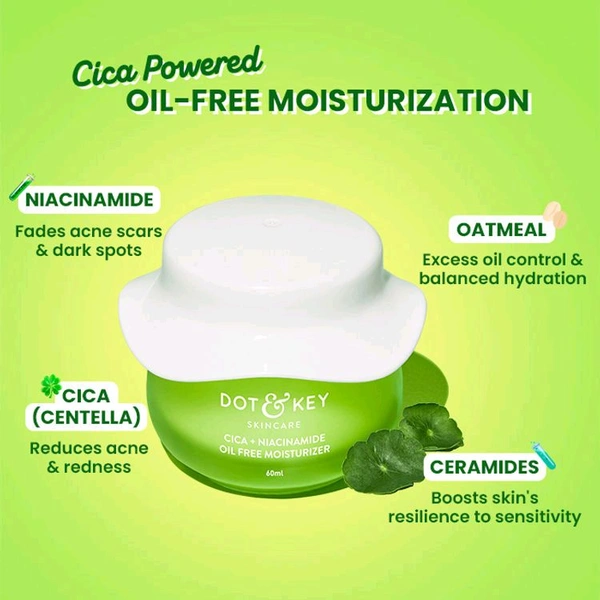 Dot & Key Cica Niacinamide & Ceramides Oil-Free Face Moisturizer 60ml 