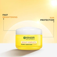 Garnier Bright Complete Vitamin C Serum UV Cream, Vitamin C Day Cream , 50gm 