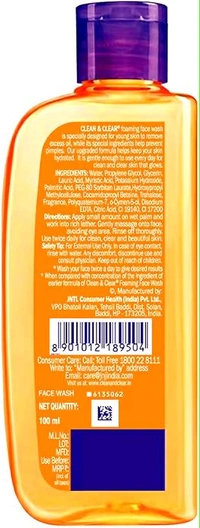 Clean & Clear Vitamin C Face Wash 100ml