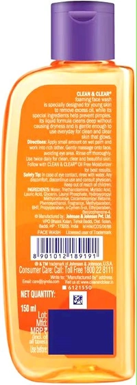 Clean & Clear Vitamin C Face Wash 150ml l